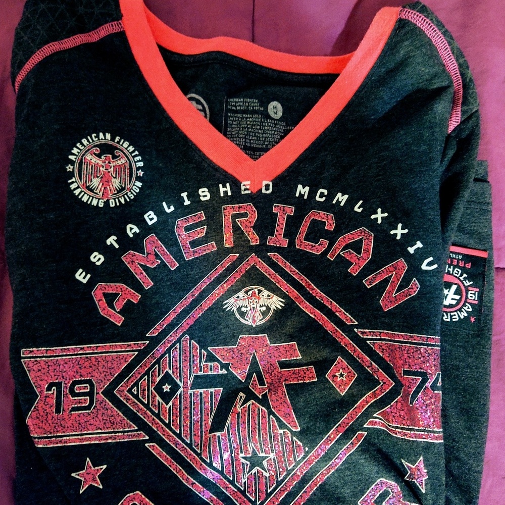 American fighter long sleeve for women's